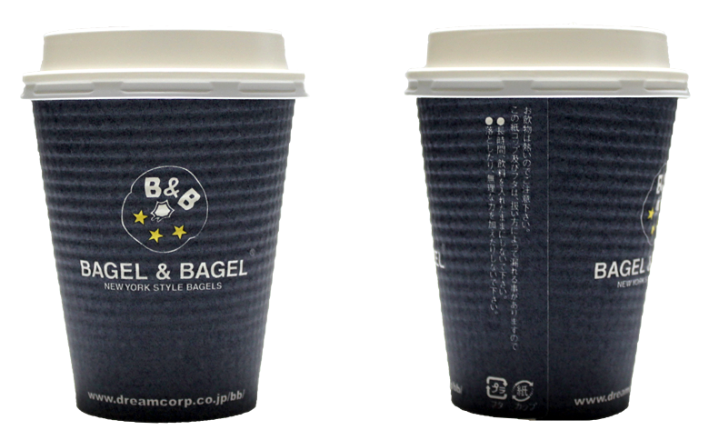 BAGEL&BAGEL（ベーグル＆ベーグル）のテイクアウト用コーヒーカップ