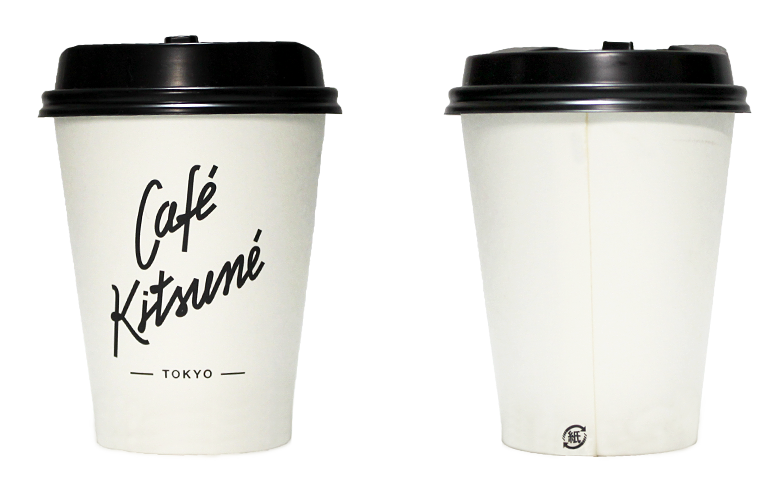 CAFE KITSUNE（カフェ キツネ）のテイクアウト用コーヒーカップ