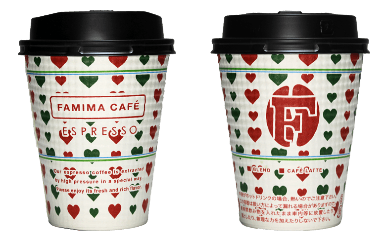 FamilyMart FAMIMA CAFE 2017年クリスマス限定のテイクアウト用コーヒーカップ