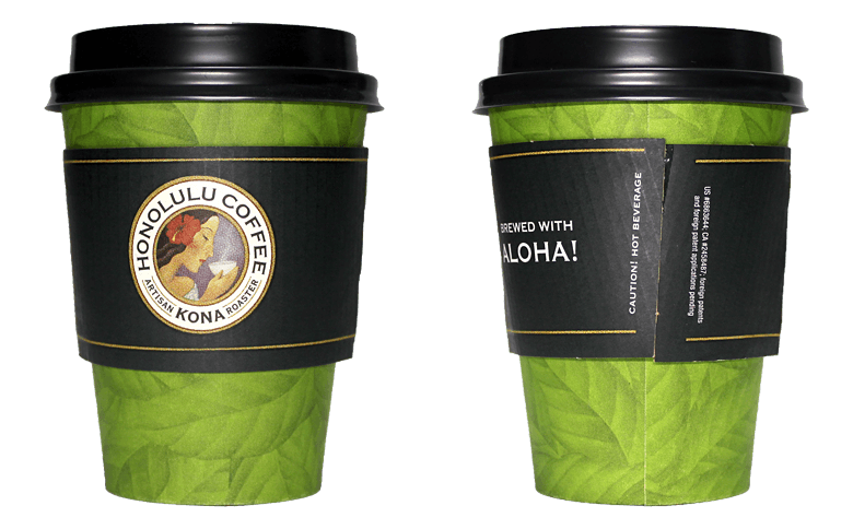 HONOLULU COFFEE（ホノルルコーヒー）のテイクアウト用コーヒーカップ