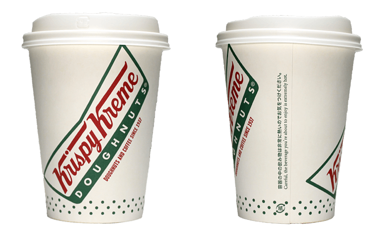 Krispy Kreme Doughnuts（クリスピー・クリーム・ドーナツ）のテイクアウト用コーヒーカップ