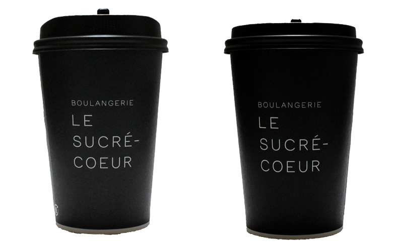 Le Sucre-Coeur（ル・シュクレ・クール）のテイクアウト用コーヒーカップ