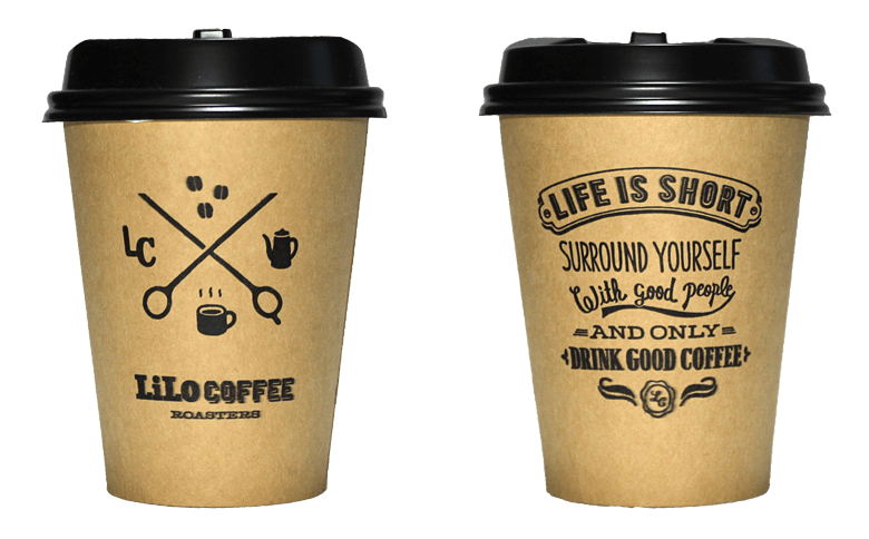 LiLo Coffee Roasters（リロ コーヒー ロースターズ）のテイクアウト用コーヒーカップ
