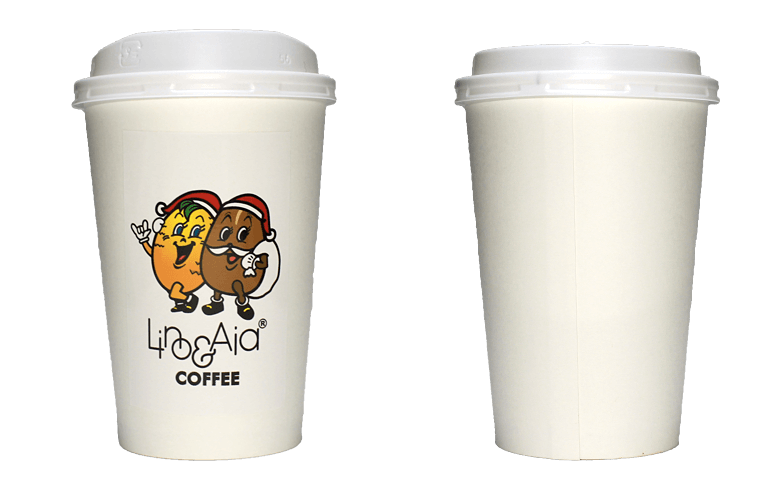 Lino&Aia coffee 2016年冬限定（リノアンドアイアコーヒー）のテイクアウト用コーヒーカップ