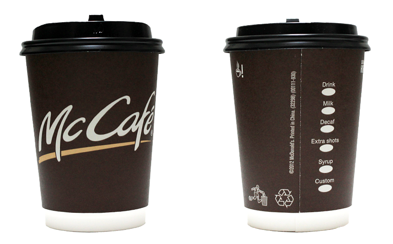 McCafe by Barista（マックカフェ バイ バリスタ）のテイクアウト用コーヒーカップ