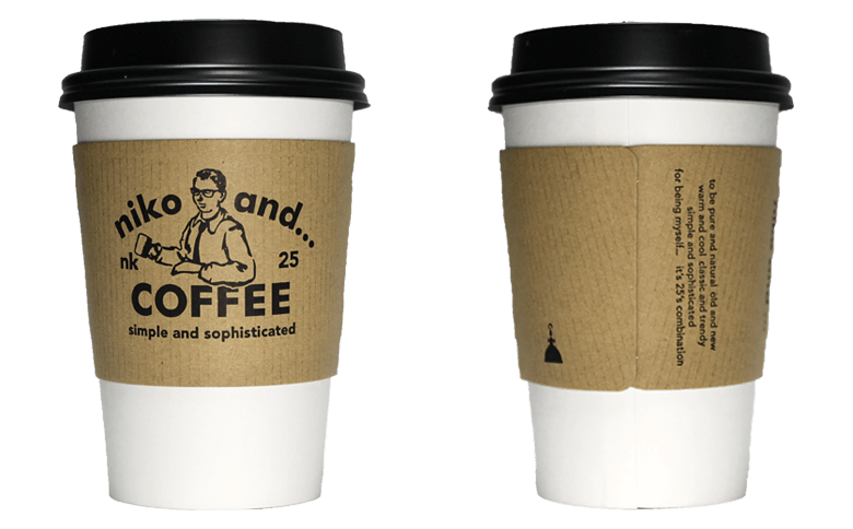 niko and... COFFEE ver.01（ニコ アンド コーヒー）のテイクアウト用コーヒーカップ