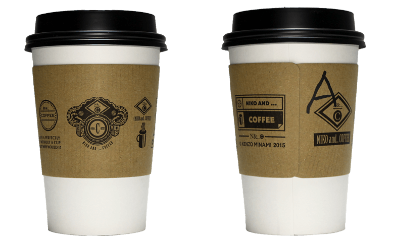 niko and... COFFEE ver.02（ニコ アンド コーヒー）のテイクアウト用コーヒーカップ