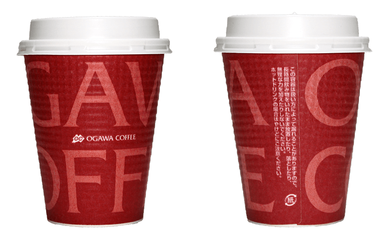 小川珈琲（OGAWA COFFEE）のテイクアウト用コーヒーカップ