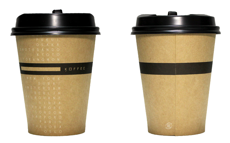 OMOTESANDO KOFFEE（オモテサンドウコーヒー）のテイクアウト用コーヒーカップ