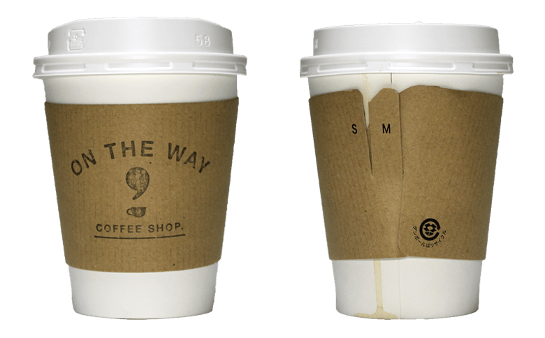 On the WAY, coffee & cupcake（オン ザ ウェイ コーヒーアンドカップケーキ）のテイクアウト用コーヒーカップ