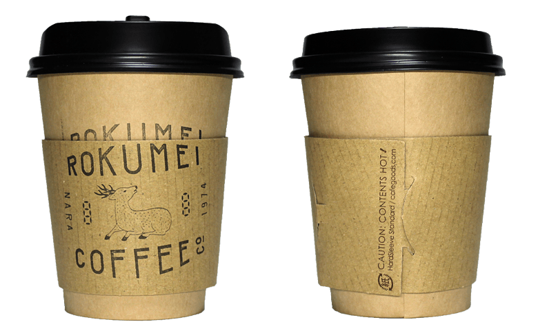 ROKUMEI COFFEE CO.（ロクメイコーヒー）のテイクアウト用コーヒーカップ