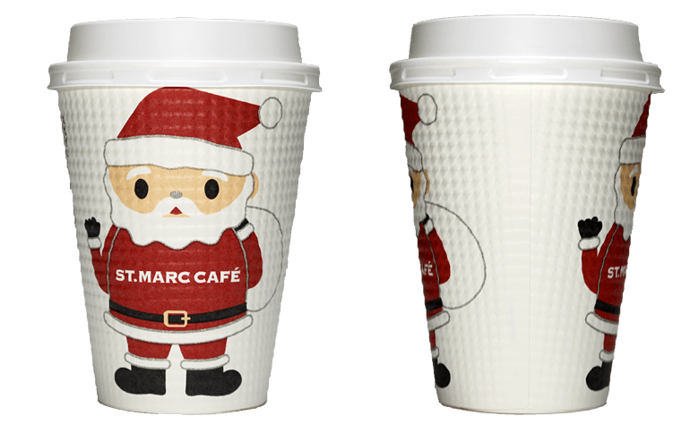 サンマルクカフェ 2017年クリスマス限定のテイクアウト用コーヒーカップ