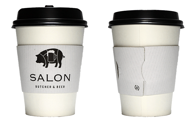 SALON BUTCHER & BEER（サロン ブッチャー アンド ビア）のテイクアウト用コーヒーカップ