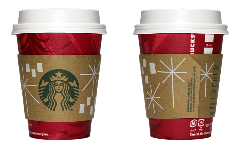 Starbucks Coffee（スターバックスコーヒー）2014年ホリデーシーズン限定レッドカップのテイクアウト用コーヒーカップ
