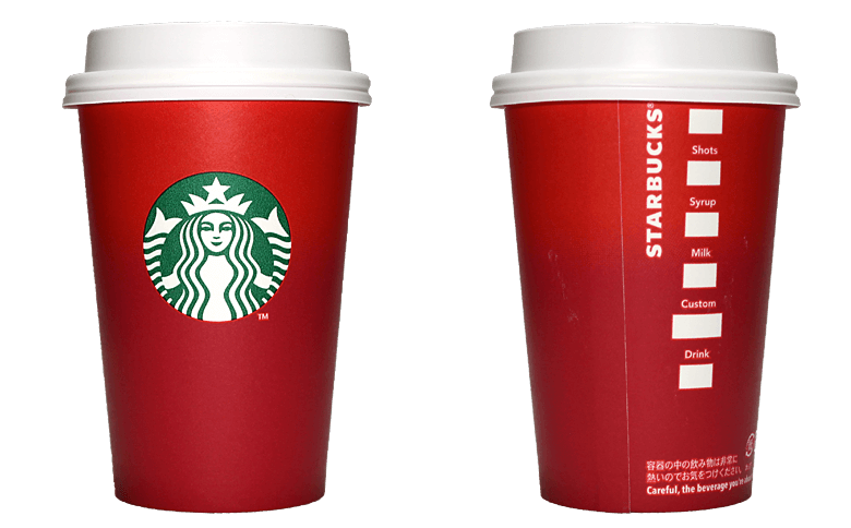 Starbucks Coffee（スターバックスコーヒー）2015年ホリデーシーズン限定レッドカップのテイクアウト用コーヒーカップ