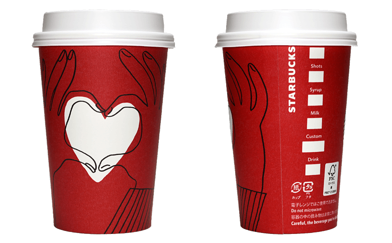 Starbucks Coffee 2017年ホリデーシーズン限定 レッドカップのテイクアウト用コーヒーカップ