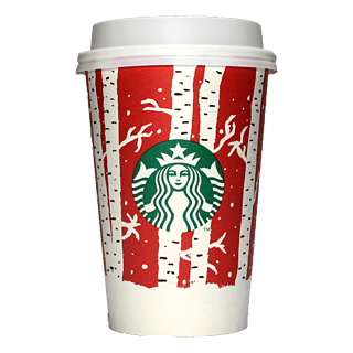 Starbucks Coffee 2016年ホリデーシーズン限定レッドカップ Birch Forest「樺の林」(United States)