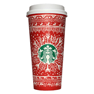 Starbucks Coffee 2016年ホリデーシーズン限定レッドカップ Snowflake Sweater「雪の結晶」(Russia)