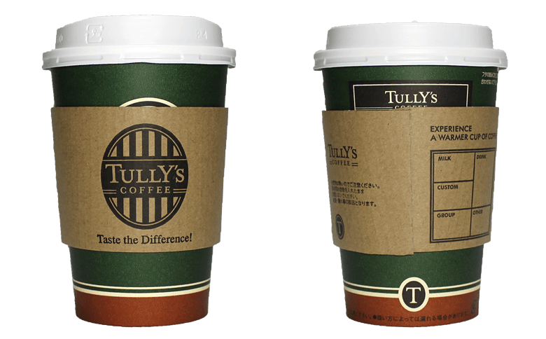 TULLY'S COFFEE（タリーズコーヒー）のテイクアウト用コーヒーカップ